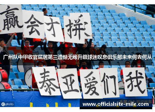 广州队中甲收官屈居第三遗憾无缘升级球迷叹息俱乐部未来何去何从